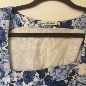 Abercrombie Linen-Blend Wide Strap Mini Dress